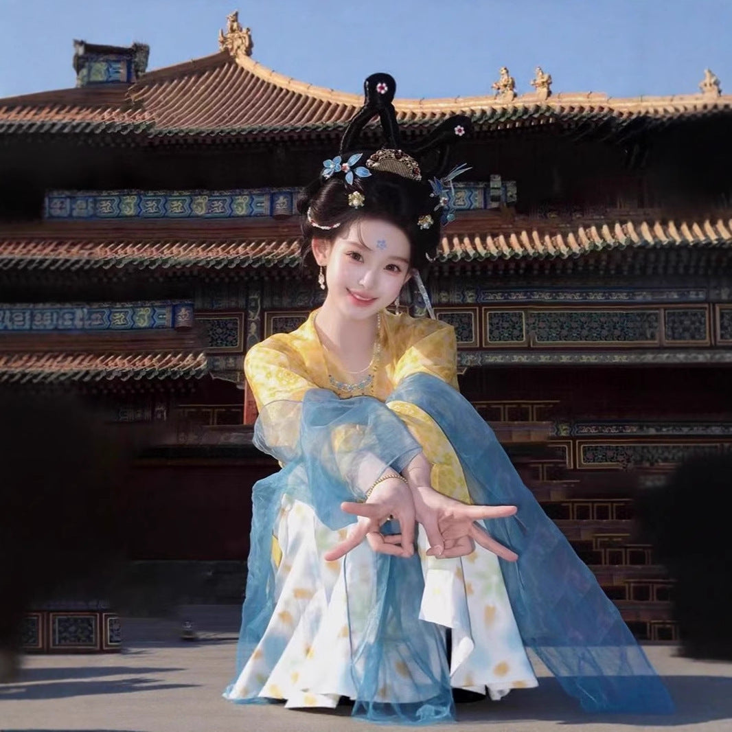 TANG Dynasty Dress Women's Yuegui 月桂 Ruqun  Hanfu Clothing Spring Summer Autumn