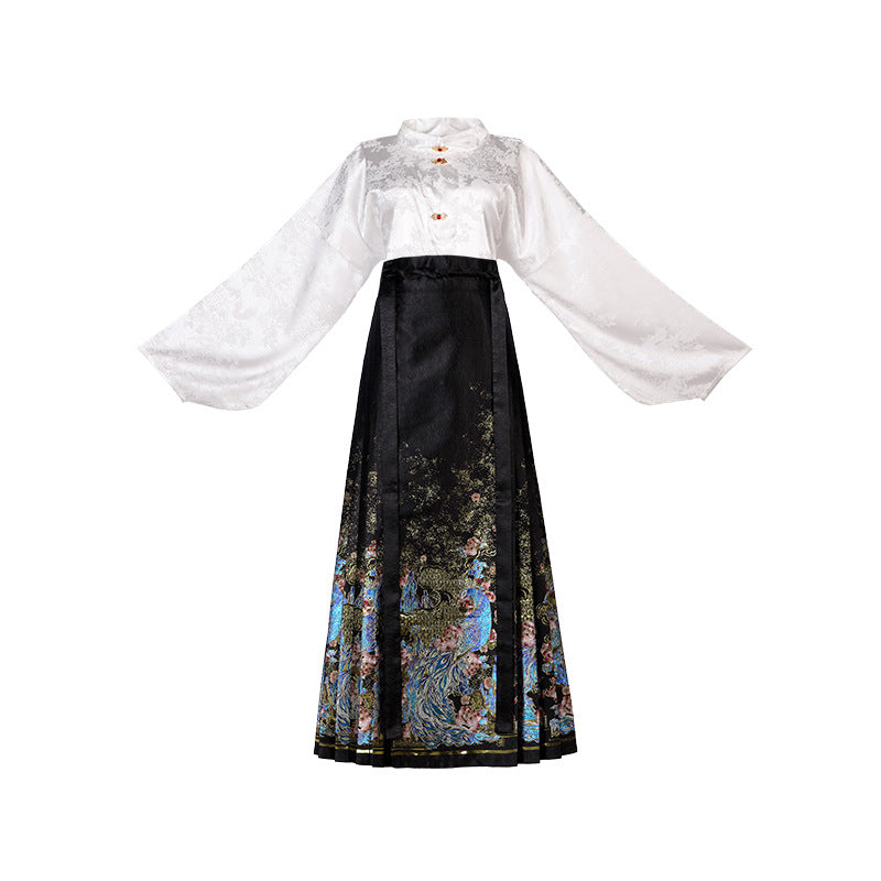 Mamian Skirts Huangque 凰雀 Women's Traditional Clothing Chinese Hanfu