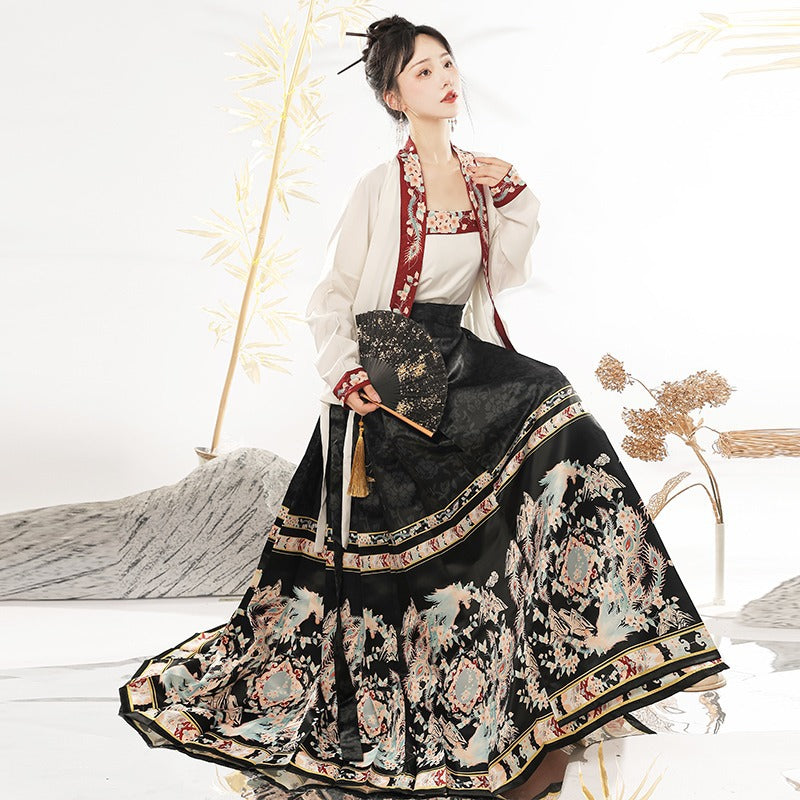 Ming Dynasty Dress Women's Mamian Skirt Fengxi 凤溪 Hanfu Clothing Spring Summer Autumn