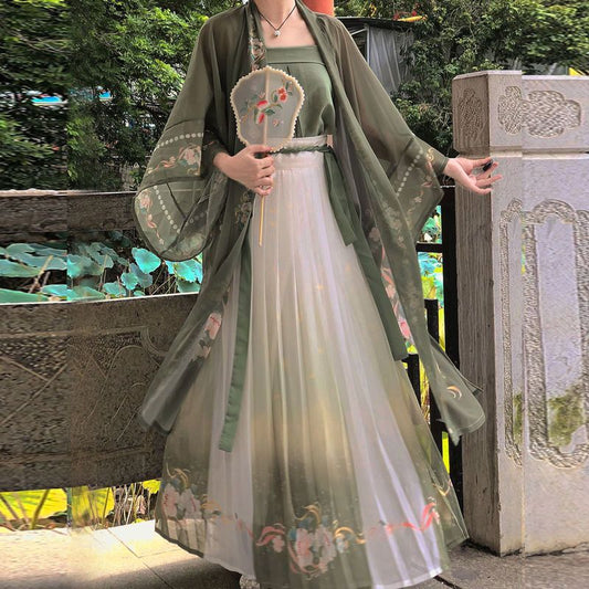 SONG Dynasty Hanfu Women's Guyue 古月 Skirt Spring Summer Autumn