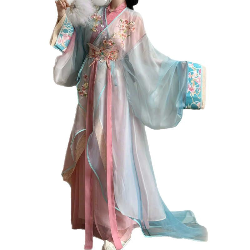 Han Dynasty Women's Dress Meidie 媚蝶 Traditional Chinese Hanfu Clothing Spring Summer Autumn