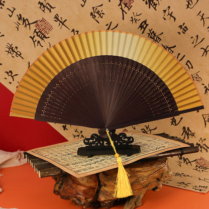 Traditional Chinese Narrow Edged Folding Fan