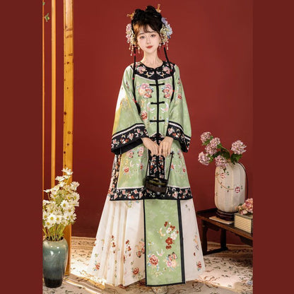 QING Dynasty Hanfu Women's Jixiang 吉祥 Skirt  Spring Summer Autumn