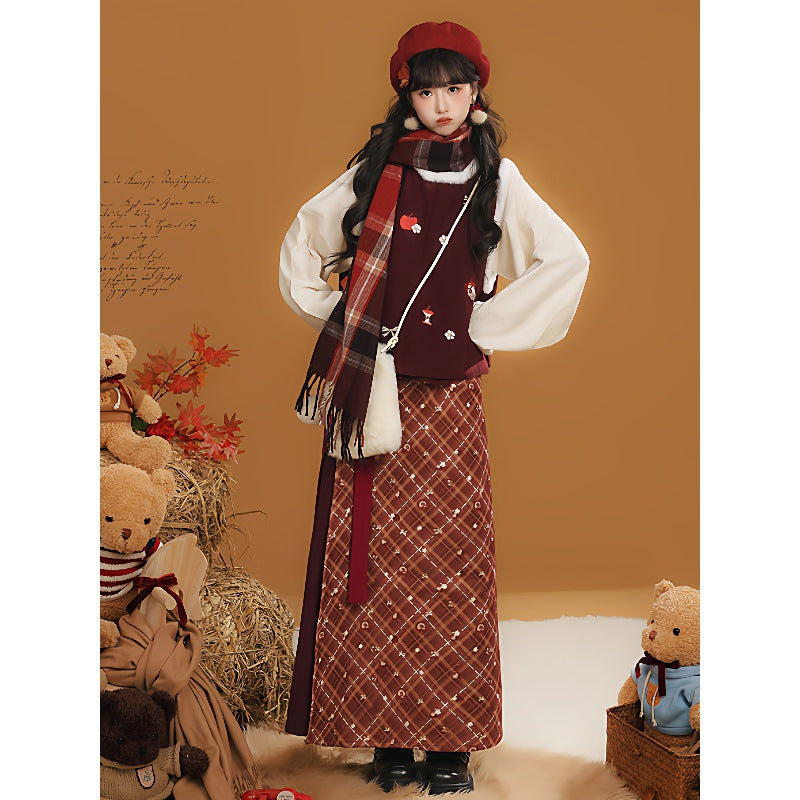 New Chinese Style Clothing Chunxin Dream Island "梦岛" Women's Modern  Hanfu Winter Autumn