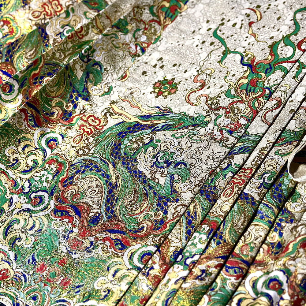 Ming Dynasty Dress Women's High Grade Fabrics Mamian Skirt Longhuang 龙煌 Hanfu Clothing Spring Summer Autumn