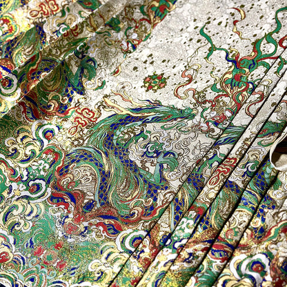 Ming Dynasty Dress Women's High Grade Fabrics Mamian Skirt Longhuang 龙煌 Hanfu Clothing Spring Summer Autumn