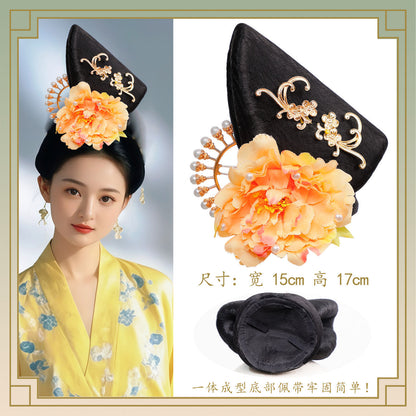 Traditional Chinese Hairstyle Wig Guifei 贵妃 Hanfu Historical Royal Hairpieces