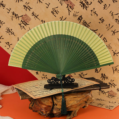 Traditional Chinese Narrow Edged Folding Fan