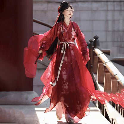XIA 侠 Women's Dress Xiaodongxie 小东邪 Traditional Chinese Hanfu Cos Clothing Spring Summer Autumn