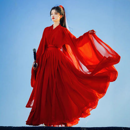 Weijin Dynasty Women's Dress Xiachenwan 侠尘婉 Traditional XIA 侠 Chinese Hanfu Clothing Spring Summer Autumn