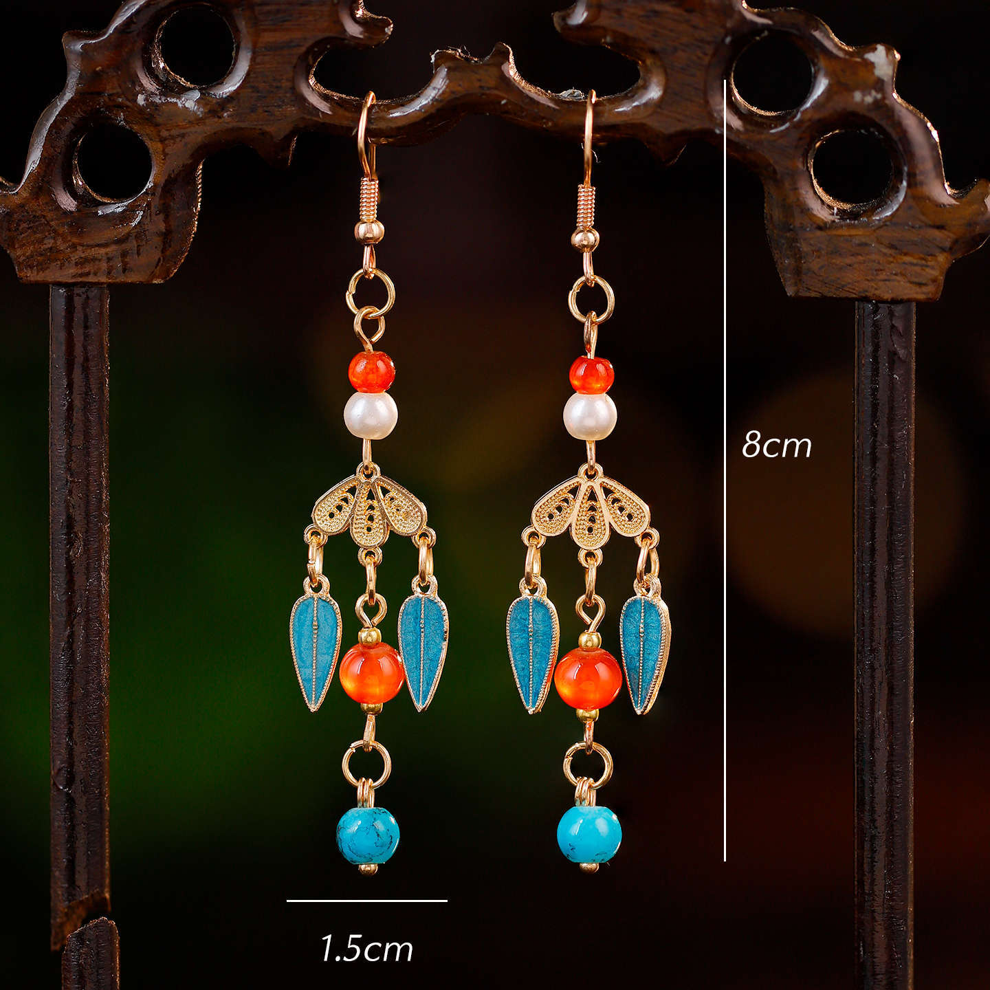 Traditional Chinese Earrings Ningwen 凝温 Hanfu Historical Royal Accessories