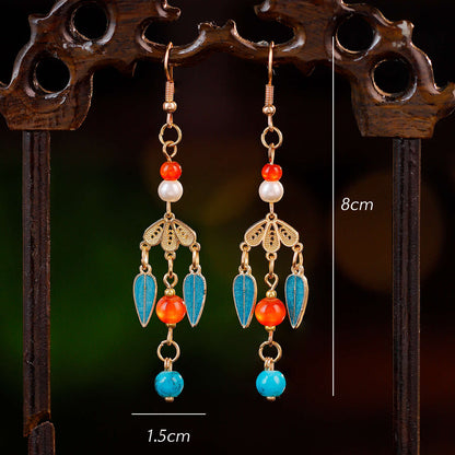 Traditional Chinese Earrings Ningwen 凝温 Hanfu Historical Royal Accessories