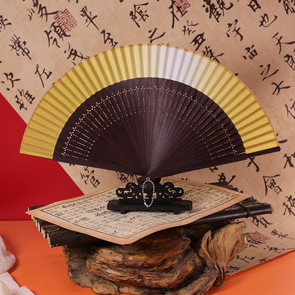 Traditional Chinese Narrow Edged Folding Fan