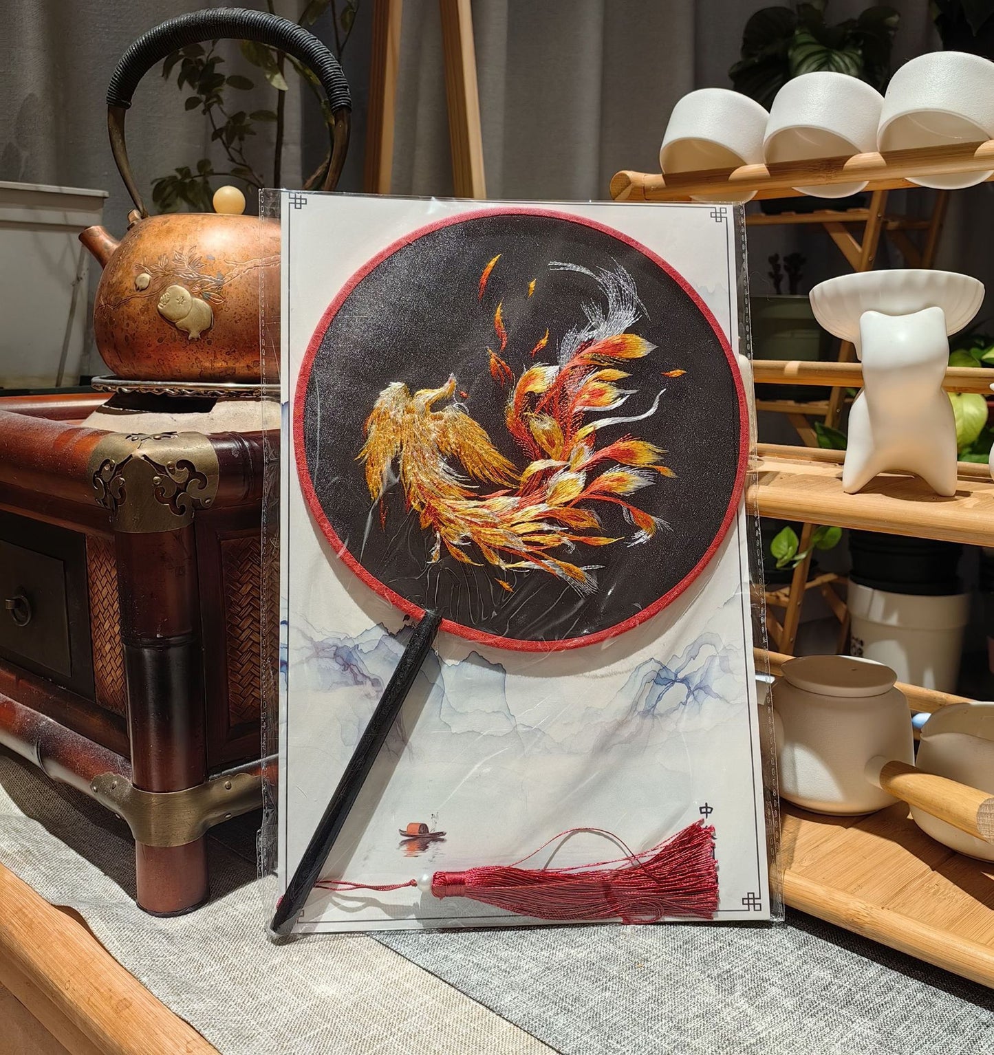 Traditional Chinese Translucent  Fan Tuanshan 团扇