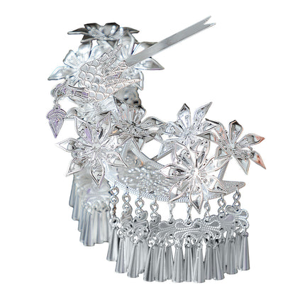 Miao Ornaments Nuomu 诺牧 Traditional Chinese Hair jewelry Hanfu Historical Headgear