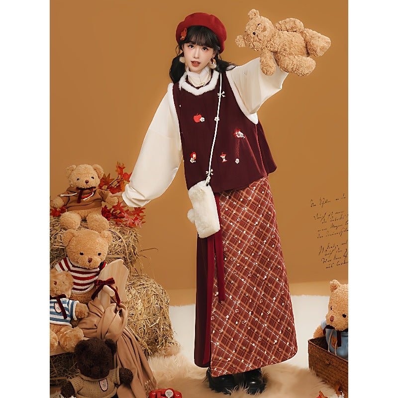 New Chinese Style Clothing Chunxin Dream Island "梦岛" Women's Modern  Hanfu Winter Autumn