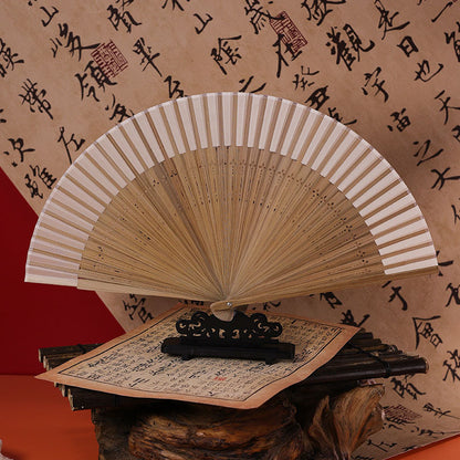 Traditional Chinese Narrow Edged Folding Fan