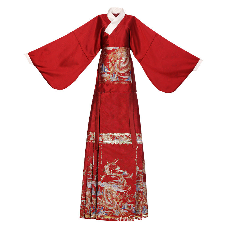 Ming Dynasty Clothing Longyinjiuxiao 龙吟九霄 Women's Chinese Traditional Hanfu Autumn Spring