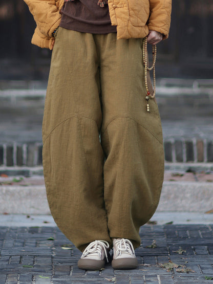 Linen Pants Anran "安然" Han Element Clothing Women's Modern Hanfu Spring Autumn