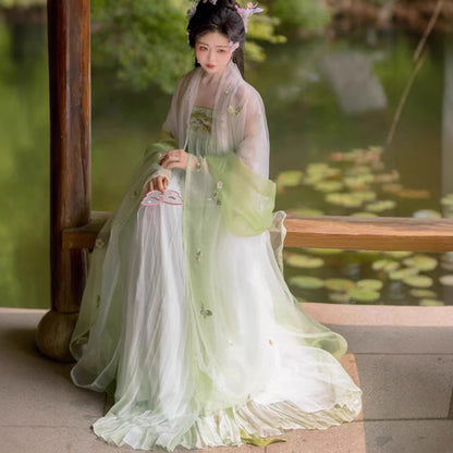 TANG Dynasty Clothing Dress Women's Huashen 花神 Traditional Hanfu Spring Summer Autumn