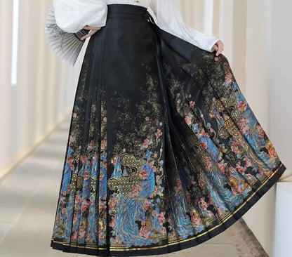 Mamian Skirts Huangque 凰雀 Women's Traditional Clothing Chinese Hanfu