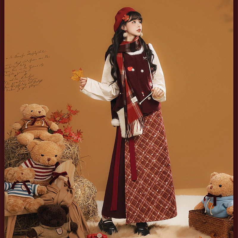 New Chinese Style Clothing Chunxin Dream Island "梦岛" Women's Modern  Hanfu Winter Autumn