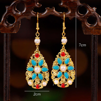 Traditional Chinese Earrings Xunxi 寻溪 Hanfu Historical Royal Accessories