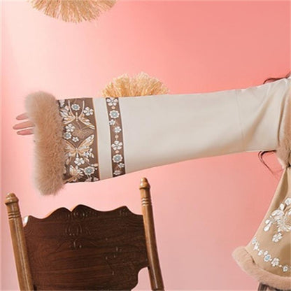 New Chinese Style Clothing Chunxin Xuerongdie "雪绒蝶" Women's Modern  Hanfu Winter Autumn