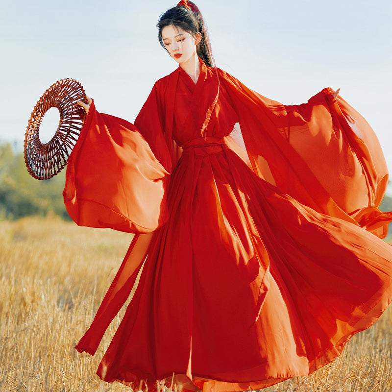 Weijin Dynasty Women's Dress Xiachenwan 侠尘婉 Traditional XIA 侠 Chinese Hanfu Clothing Spring Summer Autumn