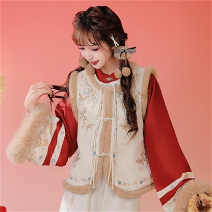New Chinese Style Clothing Chunxin Xuerongdie "雪绒蝶" Women's Modern  Hanfu Winter Autumn