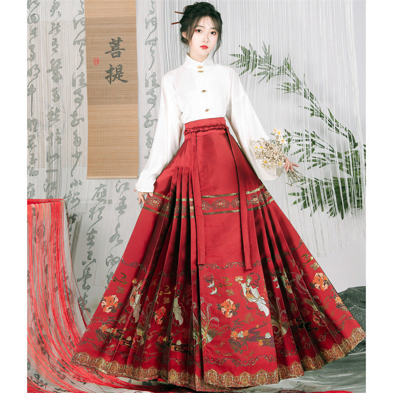 Mamian Skirts Furongfeixian 芙蓉飞仙 Women's Traditional Clothing Chinese Hanfu