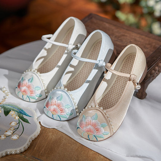 Women's Traditional Shoes Chenxiang 沉香 Chinese Increase Spring Summer Autumn