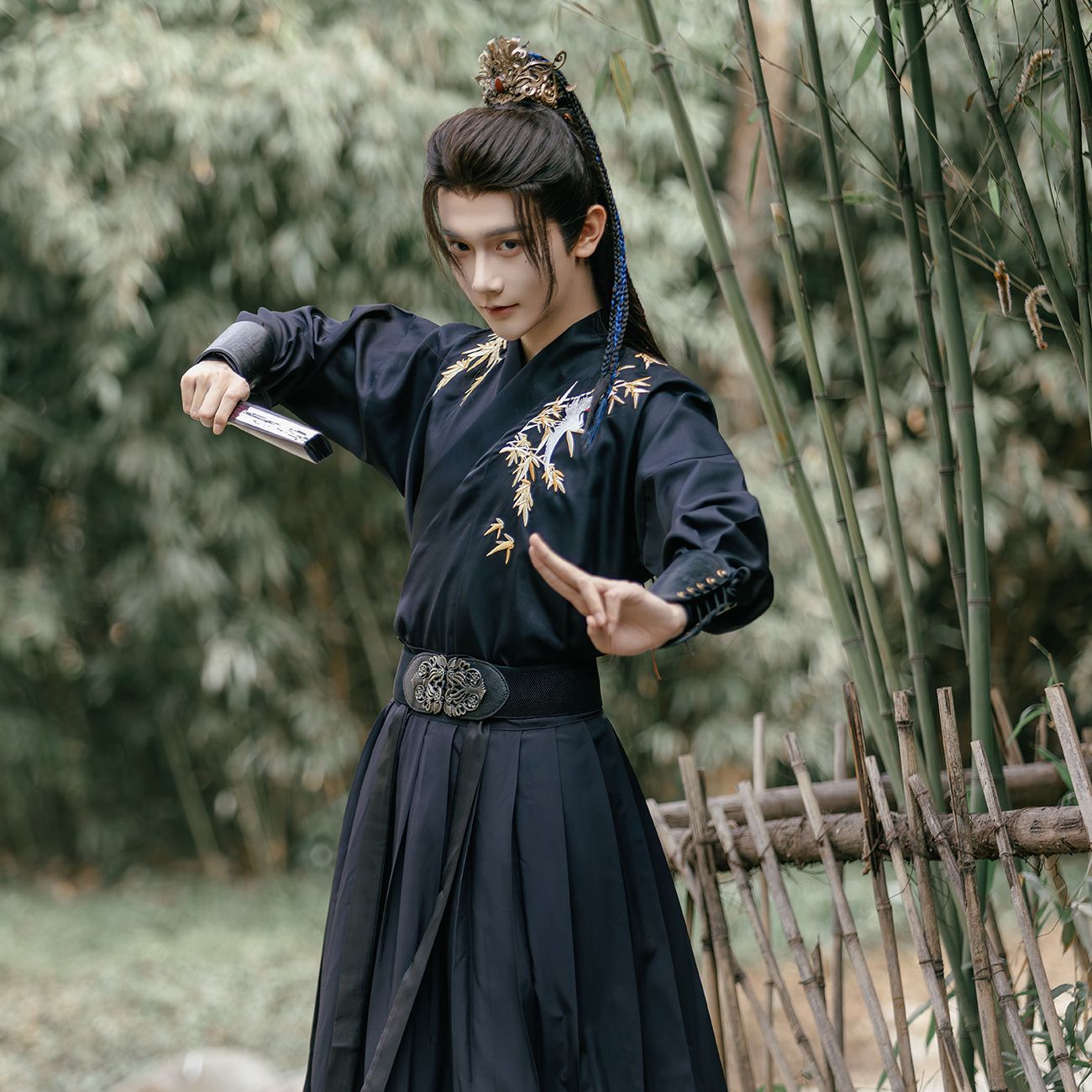 Weijin Dynasty XIA 侠 Men's Hanfu Qingzhu 清竹 Male Traditional Chinese Clothing Spring Summer Autumn