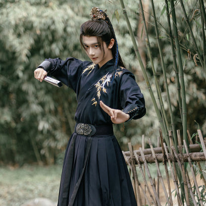 Weijin Dynasty XIA 侠 Men's Hanfu Qingzhu 清竹 Male Traditional Chinese Clothing Spring Summer Autumn