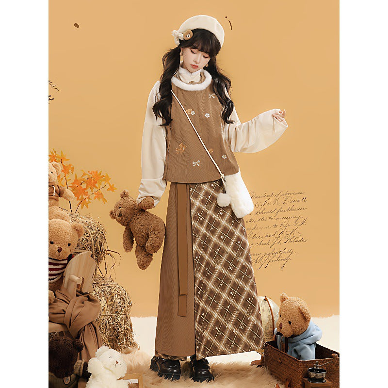 New Chinese Style Clothing Chunxin Dream Island "梦岛" Women's Modern  Hanfu Winter Autumn