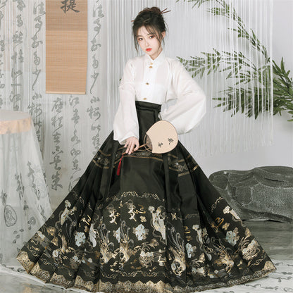 Mamian Skirts Furongfeixian 芙蓉飞仙 Women's Traditional Clothing Chinese Hanfu