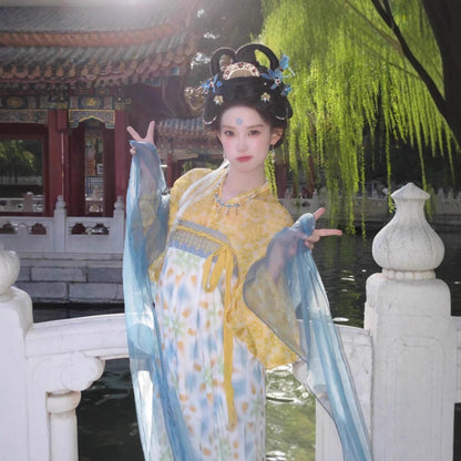 TANG Dynasty Dress Women's Yuegui 月桂 Ruqun  Hanfu Clothing Spring Summer Autumn