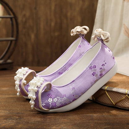 Women's Traditional Shoes Meizi 梅紫 Chinese Internal Increase Head Tilted Spring Summer Autumn
