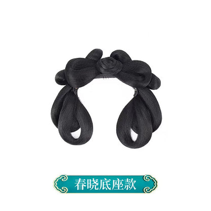 Traditional Chinese Hairstyle Wig Chunxiao 春晓 Hanfu Historical Royal Hairpieces