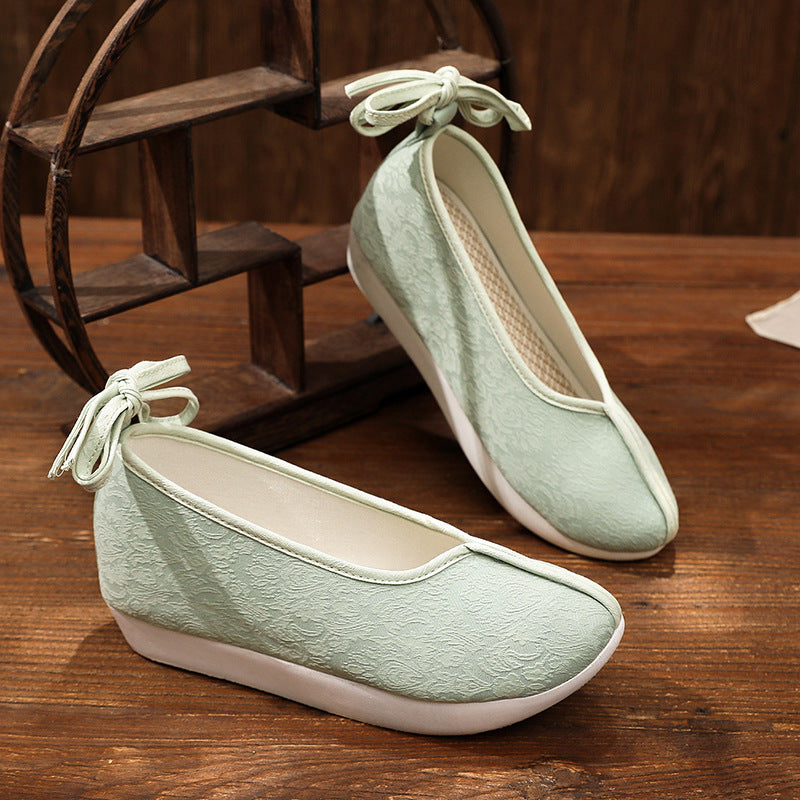 Women's Traditional Shoes Dengyun 登云 Chinese Increase Head Tilted Spring Summer Autumn Winter