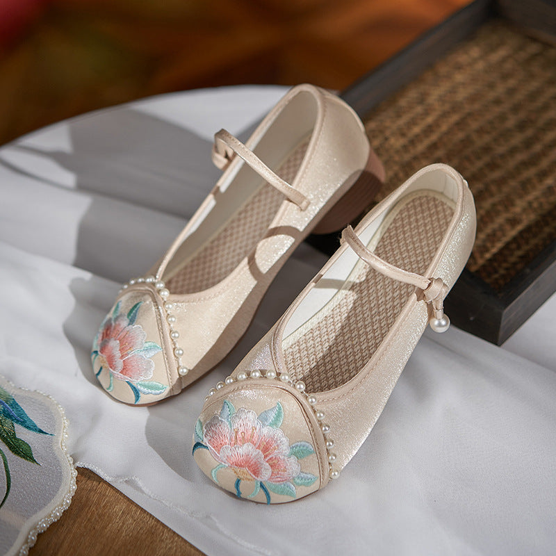 Women's Traditional Shoes Chenxiang 沉香 Chinese Increase Spring Summer Autumn