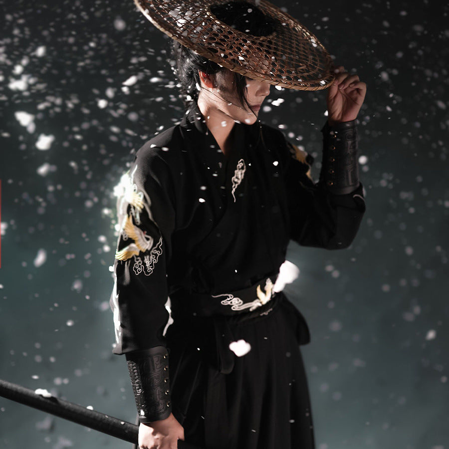 Weijin Dynasty XIA 侠 Men's Hanfu Qingzhu 清竹 Male Traditional Chinese Clothing Spring Summer Autumn