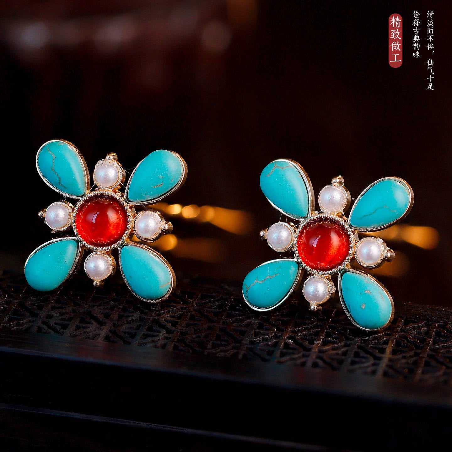 Traditional Chinese Hair jewelry Wangrong 望容 Hanfu Historical Headgear