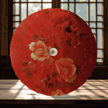 Traditional Chinese Bamboo Oil-paper Umbrella Xi 囍 Chinese Wedding