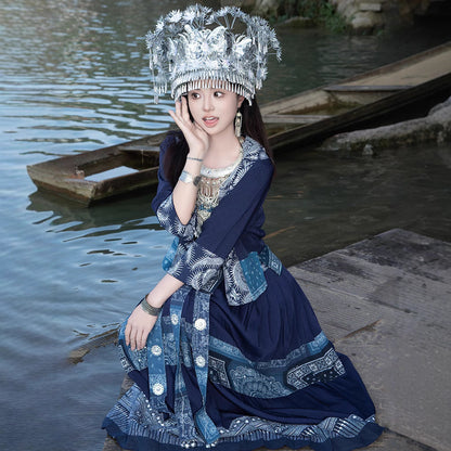 Nationality Chinese Culture Clothing Miao Xiangxi 湘西
