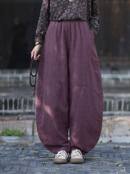 Linen Pants Anran "安然" Han Element Clothing Women's Modern Hanfu Spring Autumn