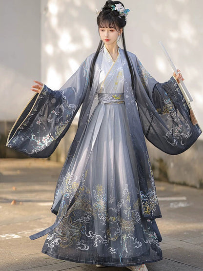 WEIJIN Dynasty Cangmingyue 沧溟月 Women's Dress Spring Summer Autumn