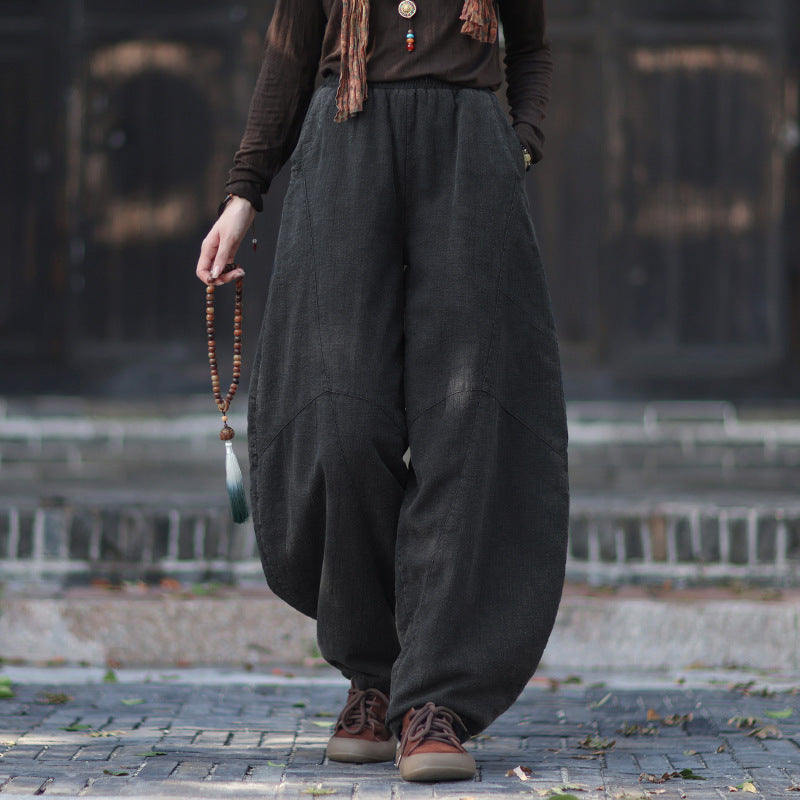 Linen Pants Anran "安然" Han Element Clothing Women's Modern Hanfu Spring Autumn