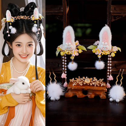 Traditional Chinese Hair jewelry Yuetu 月兔 Hanfu Historical Headgear