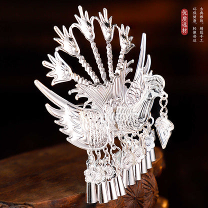 Miao Ornaments Yaoqi 瑶绮 Traditional Chinese Hair jewelry Hanfu Historical Headgear